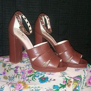Kate Spade Brown Retro Style Heels